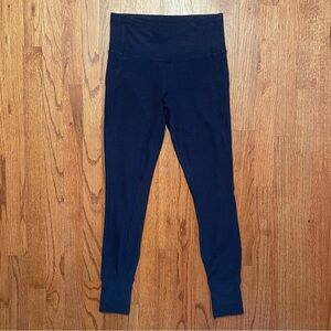 Lululemon Rush Hour Tight Heathered Hero Blue / Black pants size 6